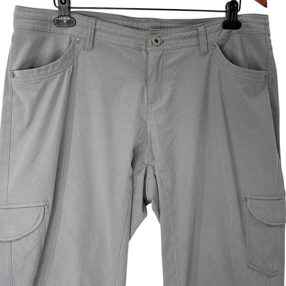 Kuhl Size 16 Short Convertible Hiking Pants Gray Outdoors Gorpcore Roll Up Leg - Picture 10 of 16